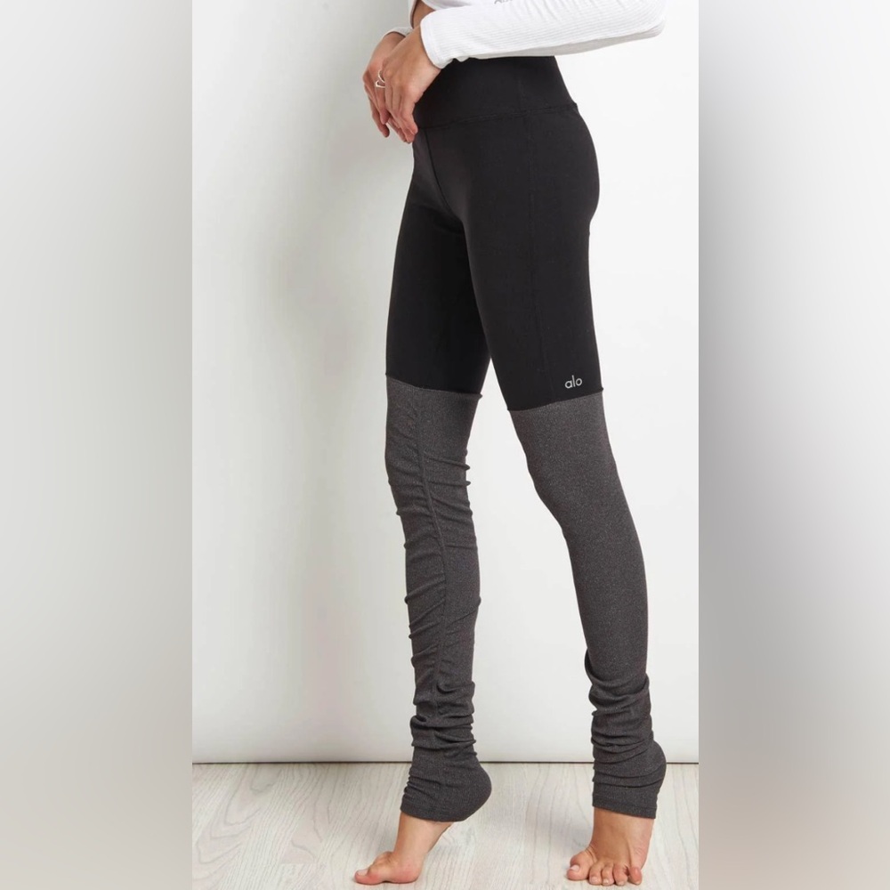 ALO Yoga Two-Tone Gray Leggings